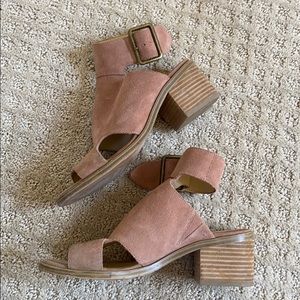 Pink suede Sole Society Shoes